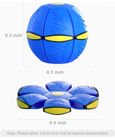 WACURRENTHYD New UFO Pet Flying Saucer Ball Portable Flying Toys Creative Fly Saucer Stomp Magic Balls Magic Frisbee Dog Toy Ball Fun Puppy Interactive Flying Flat Throw Disc Balls Toy (Pink) - Buy Online on SooperMarket.com