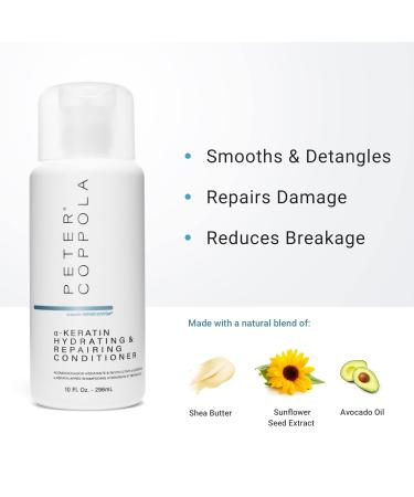 Peter Coppola a-Keratin Shampoo & Conditioner Duo - Hydrating Strengthening and Repairing for Soft Shiny Hair - 10 oz - International Shipping - Buy Online on SooperMarket.com