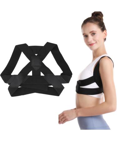 Orthodontic Back Support Belt | Lumbar Support for Men & Women | Size M | Hump Relief | Black - Buy Online on SooperMarket.com