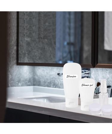Travel Set Cosmetics - 16 Leak-Proof Bottles (60ml & 30ml) with Cultural Bag | Refillable Plastic Travel Containers for Shampoo Lotion & Shower Gel - Buy Online on SooperMarket.com