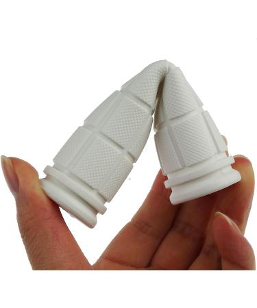 Kasteco 2 Pairs Mushroom Handle Bar Grips for BMX/Road Mountain Bikes - White - Buy Online on SooperMarket.com