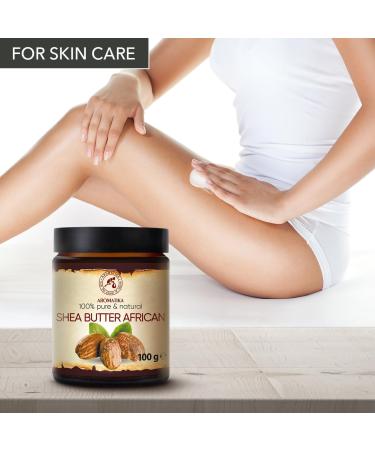 100% Pure Cold-Pressed Shea Butter 100g - Nourishing Karit Body Butter from Ghana for Face Body & Hair - Sheabzter - Buy Online on SooperMarket.com