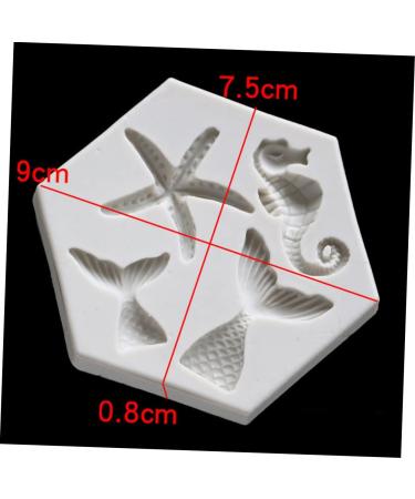 MAGICLULU DIY Baking Mold 4 Pcs Mold Cake Silica Gel Fudge Silicone Sweet Mould 9X7.5X0.8CMx2pcs Greyx2pcs - Buy Online on SooperMarket.com