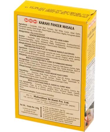 MDH Karahi Paneer Masala 100g (Pack of 1) - Aromatic Spice Blend for Authentic Karahi Paneer - Buy Online on SooperMarket.com