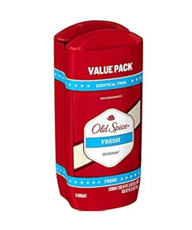 Old Spice Deodorant 3 Ounce Fresh Solid Two At Once (88ml) (2 Pack)