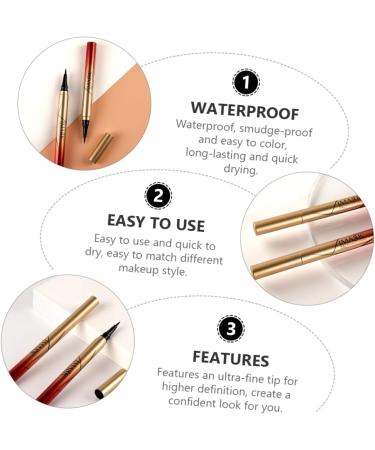 Angoily 1pc Liquid Eyeliner Black Waterproof Eyeliner Black Makeup Waterproof Makeup Tool Quick Dry - Buy Online on SooperMarket.com