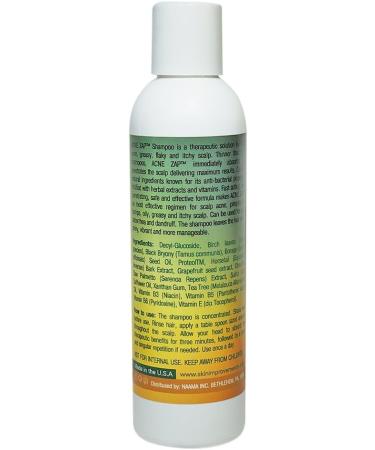Acne Zap Scalp Shampoo - Clear Scalp from Zits and Pimples 6.0 oz - Buy Online on SooperMarket.com