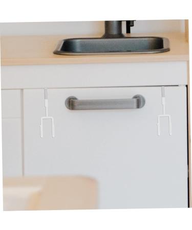 CHILDWEET Wall Coat Hanger 4pcs Wall Mounted Hooks Wall Mount Hooks Door Hanger Hook Door Hook Towel Organizer 19X9X5CM White - Buy Online on SooperMarket.com