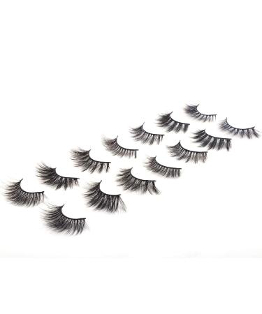 7 Pairs 3D False Eyelashes - 6D Handmade Fluffy & Reusable Artificial Lashes for Stunning Eyes (LJ07) - Buy Online on SooperMarket.com