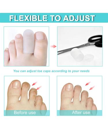 Silicone Toe Protector 10 Pairs - Cuttable & Protective Guards for Pain Relief and Friction Reduction - Buy Online on SooperMarket.com