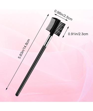 2Pcs Eyelash Brush Comb & Eyebrow Brush Set - Reusable Dual Applicator for Eyelash Extensions | Perfect Makeup Accessory - Buy Online on SooperMarket.com