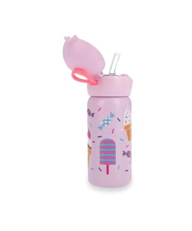 Nuby Thirsty Kids No Spill Flip-It Active Stainless Steel Travel Cup  14 Oz  Ice Cream - Buy Online on SooperMarket.com