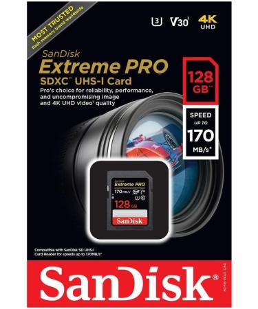 SanDisk 128GB Extreme PRO UHS-I SDXC Memory Card - SDSDXXY-128G-ANCIN - Buy Online on SooperMarket.com