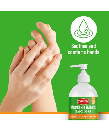O'Keeffe's Working Hands Orange Scented Hand Soap 2 x 354ml Gentle & Nourishing | 2-in-1 Cleansing & Moisturising Hand Wash 177 ml (Pack of 2) - Buy Online on SooperMarket.com