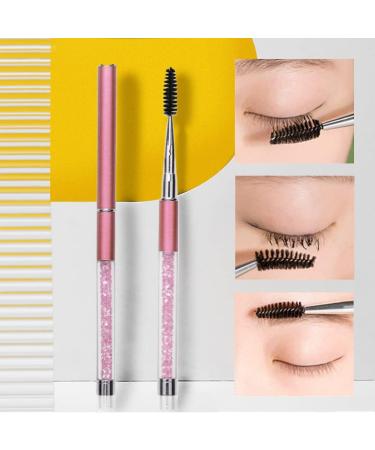 SKYPIA Eyelashes Comb Curlers Makeup Brush Mascara Brush Make Up Wands Eyebrow Brush with Cap Travel Accessories (PINK)  - Buy Online on SooperMarket.com
