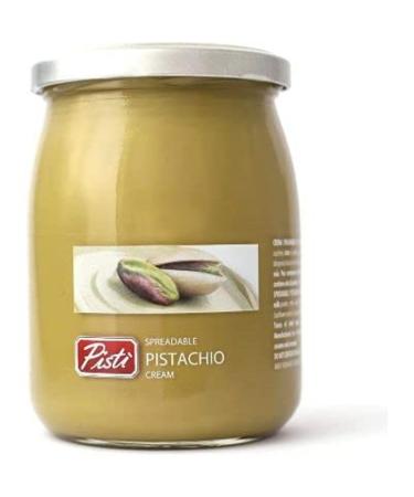 Pisti Sicilian Pistachio Cream Spread | Italian Sweet and Velvety cream | Great for baking And cooking | 600g
