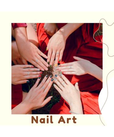 Clou Beaute Midnight Euphoria Collection 24Pcs Gel Nail Polish Set - Nude Purple Blue Hot Pink Glitter - Valentine's Day Gift for Women - Soak off Nail Art Design - 0.01 Fl Oz (Pack of 24) - Buy Online on SooperMarket.com