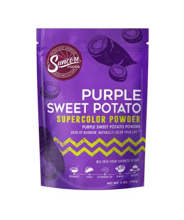 Suncore Foods Purple Sweet Potato Supercolor Powder, Purple Food Coloring Powder, Gluten-Free, Non-GMO, 5oz (1 Pack) 5 Ounce (Pack of 1)