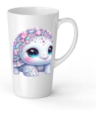 White Ceramic Baby Turtle Mug - Large 483 ml Perfect for Hot Chocolate or Milk Fun and Easy to Use - Buy Online on SooperMarket.com