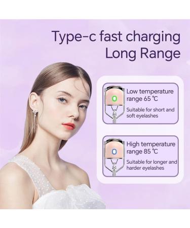 Fivetwofive USB Charging Model Electric Eyelash Curler Fast Heating Portable Eye Lash Perm Lasting Curling Thermal Eyelash Clip A - Buy Online on SooperMarket.com