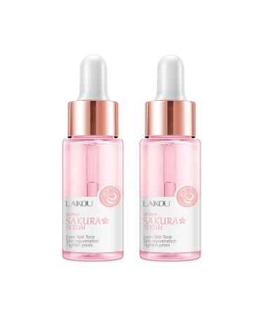 JAPAN SAKURA Serum Cherry Blossoms Facial Essence Hydrating Reducing Dark Spots Fine Lines 30ml x 2pcs 30mlx2