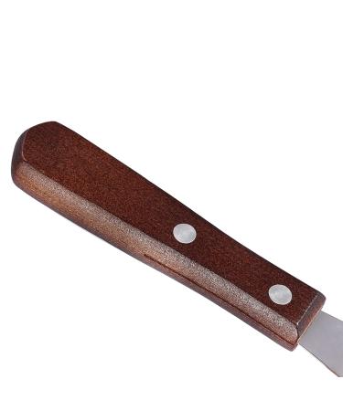 Stainless Steel Wax Spatula with Wooden Handle | Hair Removal Tool for Cartridge Hot & Cold Wax | 18.6 cm Long 2 cm Wide 0.8 mm Thick | International Shipping - Buy Online on SooperMarket.com