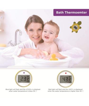 Digital Bath Thermometer & Room Thermometer - BPA Free, Waterproof, Floating Baby Turtle Toy - Buy Online on SooperMarket.com