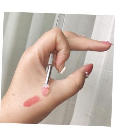 4pcs Silicone Lip Brush Set - Portable Lip Mask & Eyeshadow Makeup Tools for Effortless Lipstick & Lip Gloss Application - Buy Online on SooperMarket.com