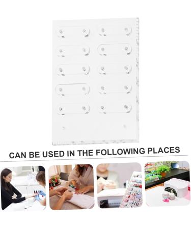 HAPINARY 1 Set Nail Display Board Magnetic Nail Art Display Board Nail Art Showing Board Nail Art Display Stand Nail Art Magnetic Display Board Nail Salon Display Boards Nail Salon Supply 20.00X16.00X0.40CM Transparent 1 - Buy Online on SooperMarket.com