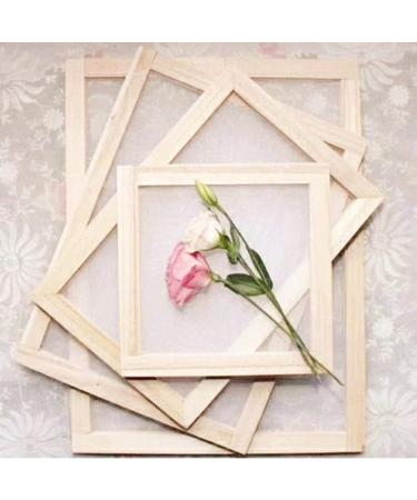 Worown Wooden Paper Making Mould Frame - DIY Paper Craft and Dried Flower Handcraft - 3 Sizes Available - Buy Online on SooperMarket.com