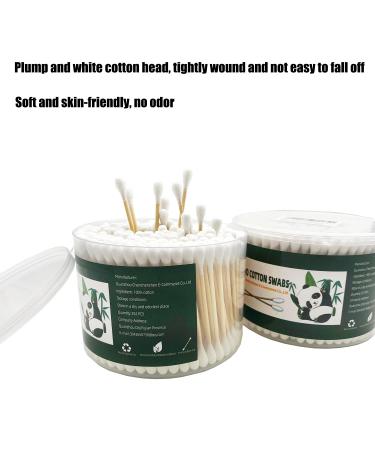 Organic Bamboo Cotton Swabs XL - 252pcs | Biodegradable & Dust-Free - Buy Online on SooperMarket.com