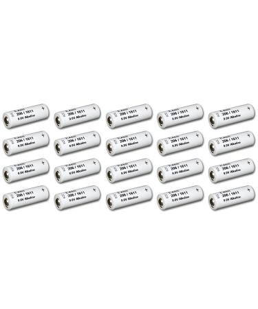 20pc Exell 206A Alkaline 9V Battery 110mAh NEDA 1611 H-7D H-6D NSN # 6135-00-933-4293