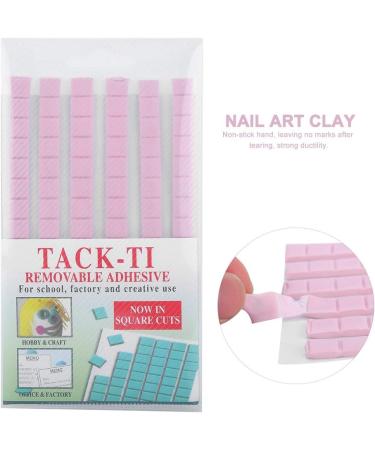 Reusable Nail Art Clay Professional False Nail Tips Sticky Adhesive Manicure Tool - DIY Nail Art Sticky Plasticine Non Stick Hand Clays Pink - Buy Online on SooperMarket.com