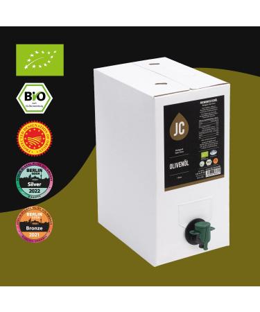 Buy JC Greek Extra Virgin Olive Oil - ORGANIC Premium Quality Kalamata PDO - 3L Bag-in-Box - International Shipping Available - Buy Online on SooperMarket.com