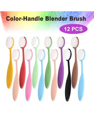 Craft Ink Blending Brush Set - 12Pcs for Paper Crafting, Painting, Drawing, Card Making - Soft Bristles, Color Coded Handles - Buy Online on SooperMarket.com