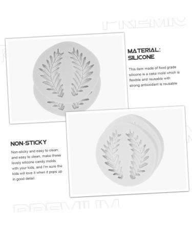 Alipis 2pcs Leaf Mold Baking Mold Chocolate Molds Mold for Cookie Silicone Gummy Molds Multi-use Silicone Mold Funny Cupcake Mold Cupcake Decorations Silica Gel White Leaves Baking Tools - Buy Online on SooperMarket.com