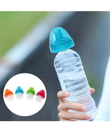 Kisangel 4Pcs Spill Proof Water Bottle Cover for Kids | SoftSip Food Pouch Top | Juice Soda Lid for Toddler Baby - Buy Online on SooperMarket.com
