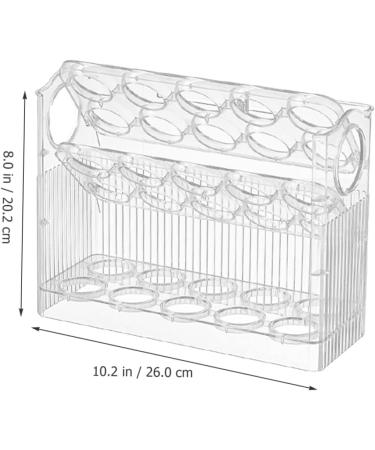 NAMOARLY Egg Storage Box Clear Drawer Plastic Eggs Egg Organizer for Refrigerator Egg Rack Devil Crisper - Buy Online on SooperMarket.com