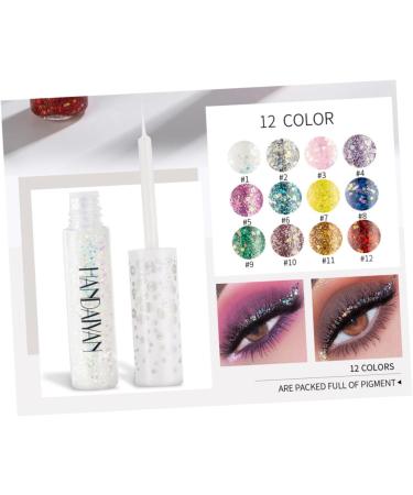FOYTOKI 12pcs Liquid Eyeshadow Glitter Eyeliner Liquid Eyeliner Shinny Eyeliner - Buy Online on SooperMarket.com