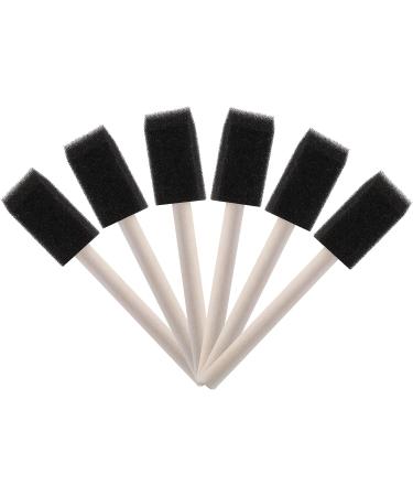 WLLHYF 6 PCS Foam Paint Brush Set - Durable Sponge Brushes for Crafts & Paints - Wooden Handles - Ideal for Smooth Surfaces & Stain Removal - Buy Online on SooperMarket.com