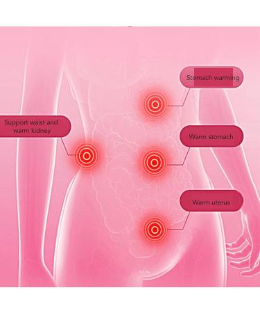 Adjustable Electric Menstrual Care Pad | Cordless Vibration Massage & Heated Waist Belt | 3 Temperature Levels for Women's Comfort - Buy Online on SooperMarket.com