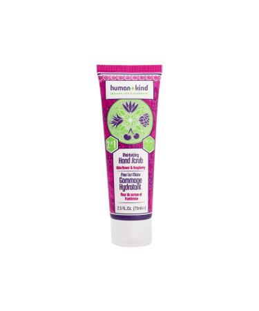 Human+Kind Hand Scrub - Elderflower And Raspberry - An Exfoliating And Natural Cleanser For Your Hands With A Fresh Smell - Completely Vegan And Anti-Aging Treatment To Boost Soft Skin - 2.5 Oz