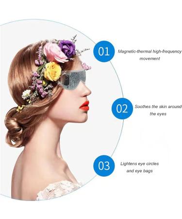 Heated Eye Mask for Dry Eyes | Portable Elastic Eye Compress | Relieve Fatigue & Eye Bags - 42 Massage - Buy Online on SooperMarket.com