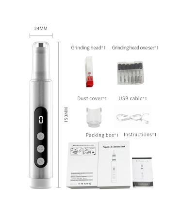 Multi-functional Grill Lamp Nail Polisher - 9 Speeds USB Charging 18000RPM Forward/Reverse - Shop Now - Buy Online on SooperMarket.com