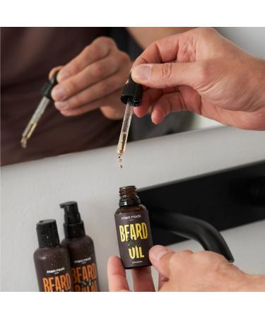 Men Rock Original Beard Oil | 30ml | Nourishing Beard Care with Rosemary Cedarwood & Grapefruit - Shop Internationally! - Buy Online on SooperMarket.com