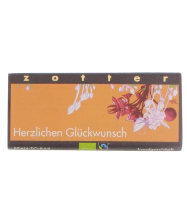 Chocolate Manufactory Zotter Congratulations Nougat-Brittle 70g