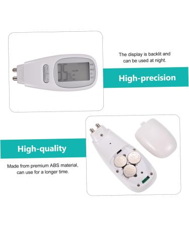 OSALADI 1 Set Moisture Tester Moisture Meter Skin Softness Analyzer Skin Analyzer Device Skin Analyser Facial Moisture Monitor Facial Monitor Skin Detector Pen Abs Face Sensor White - Buy Online on SooperMarket.com