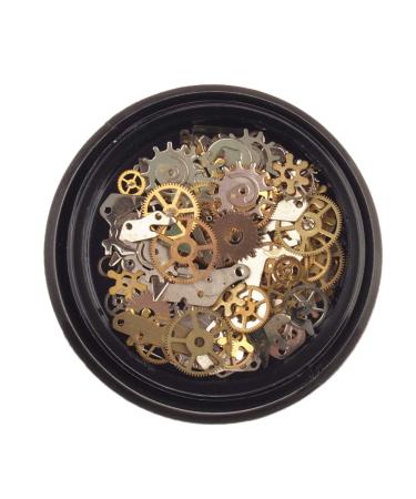 1 Box Metal Gear Stud Sheet Mixed Steampunk Nail Art Decoration Diy Design Tools