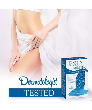 Satin Smooth Titanium Blue Pebble Wax 35 oz - Professional Grade Hair Removal Wax - Buy Online on SooperMarket.com