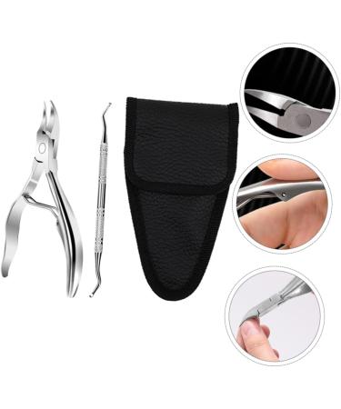 DRESSOOS 1 Set Manicure 2-piece Set Home Nail Pliers Thick Toenails Nipper Ingrown Toe Nipper Nails Kits Pedicure Nursing Trimmer Toenail Clipper Stainless Steel Double Head Finger Pliers - Buy Online on SooperMarket.com